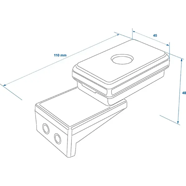 ProPlus Markeringslamp - zijlamp - wit - 110 x 45 x 51 mm - 12V - incl. buislampje