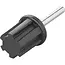 ProPlus Tentstokdop - Ø 25 mm - met metalen pin - zwart/zilver