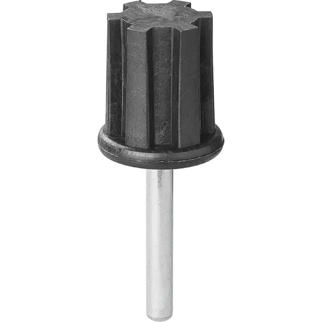 ProPlus Tentstokdop - boventop met pin - Ø 25 mm - set van 4 stuks - zwart/zilver