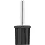 ProPlus Tentstokdop - boventop met pin - Ø 25 mm - set van 4 stuks - zwart/zilver
