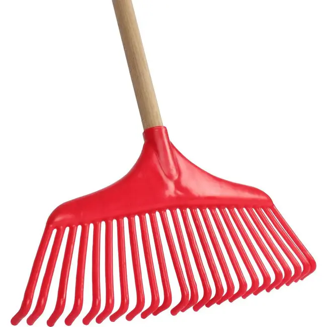 Talen Tools Budget Gazonhark - Kunststof - 140 cm Steel - Rood