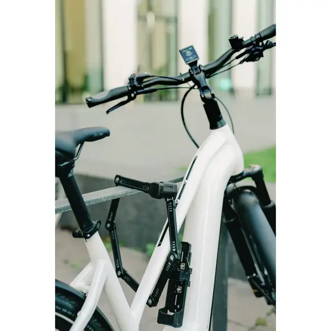 ABUS Zwart vouwslot 120 cm met framehouder, ART-2 keurmerk en XPlus-cilinder voor je fiets
