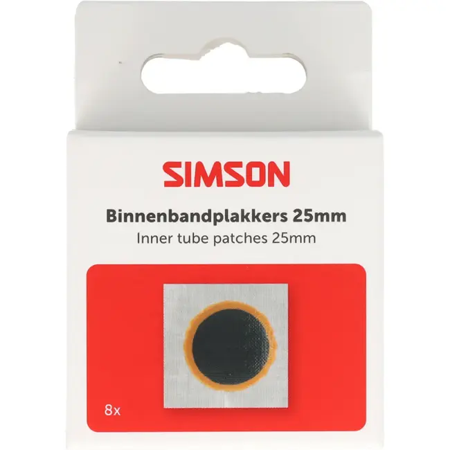 Simson Binnenbandpleisters 25 mm voor lekke fietsbinnenbanden en snelle bandreparatie