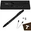 Bigstren Multitool pen 9-in-1 zwart met zaklamp, stylus, opener, waterpas en schroevendraaier