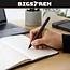 Bigstren Multitool pen 9-in-1 zwart met zaklamp, stylus, opener, waterpas en schroevendraaier