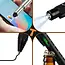Bigstren Multitool pen 9-in-1 zwart met zaklamp, stylus, opener, waterpas en schroevendraaier