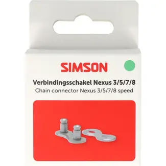Simson Verbindingsschakel fietsketting 1/2 x 3/32 inch voor Nexus 3, 5, 7 en 8 speed