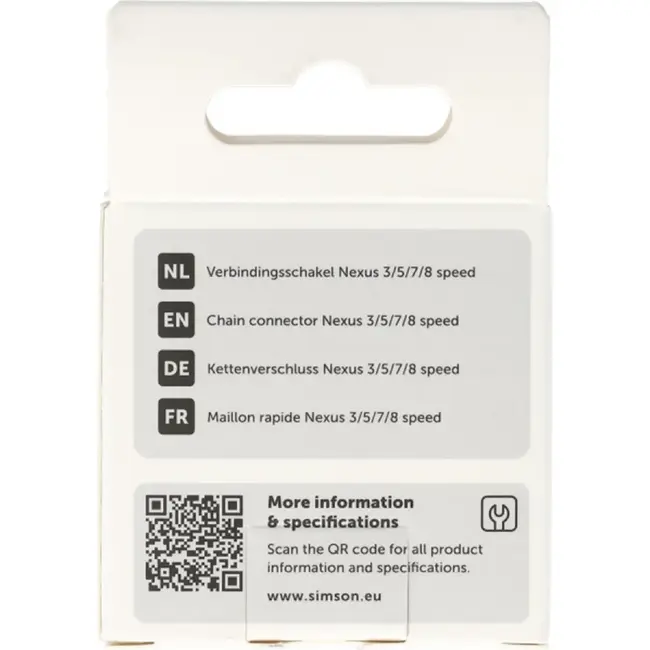 Simson Verbindingsschakel fietsketting 1/2 x 3/32 inch voor Nexus 3, 5, 7 en 8 speed
