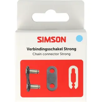 Simson Verbindingsschakel Strong 1/2 x 1/8 inch voor fietskettingen zonder versnelling