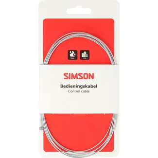 Simson Versnellingskabel binnenkabel 2,25 m met tonnippel en peernippel voor fiets
