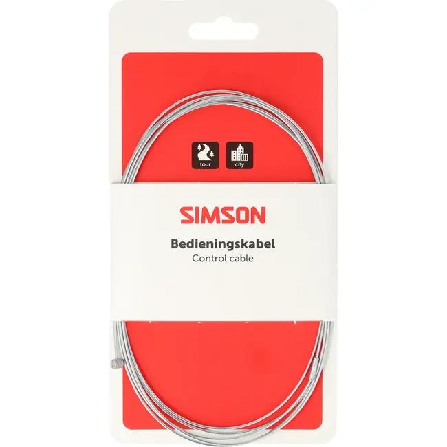 Simson Versnellingskabel binnenkabel 2,25 m met tonnippel en peernippel voor fiets