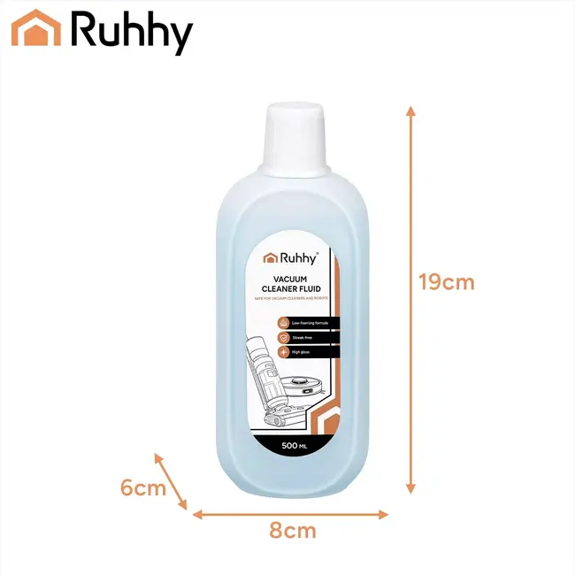 Ruhhy Robotstofzuiger vloeistof 500 ml concentraat voor streeploos dweilen