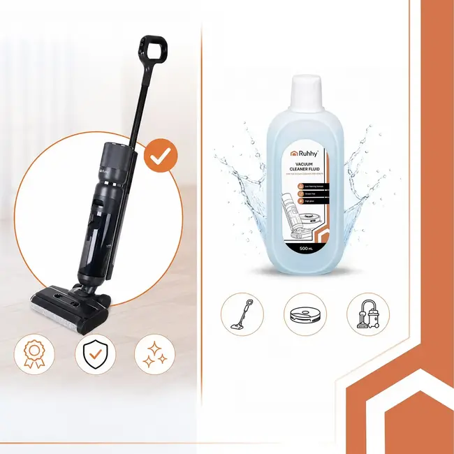 Ruhhy Robotstofzuiger vloeistof 500 ml concentraat voor streeploos dweilen