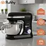 Ruhhy Planetaire keukenmachine 4,5 L zwart met 8 snelheden, PULSE en accessoires