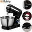 Ruhhy Planetaire keukenmachine 4,5 L zwart met 8 snelheden, PULSE en accessoires
