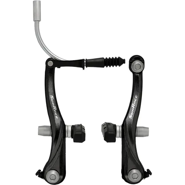 SunRace V-brake remset achter zwart 20 tot 38 mm met 135° uitvoering voor fietsreparatie