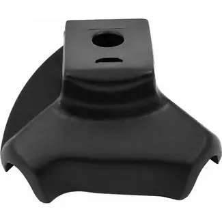 Spanninga Afdekkap voor zijstandaard - 30mm breed - zwart kunststof - 10mm diameter