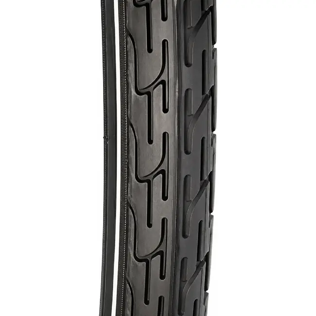 Deli tire Buitenband fiets - Zwart met witte lijn - 28x1½ - Duurzaam en prestatiegericht