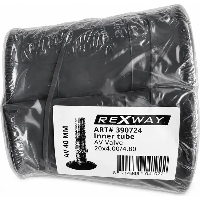 Rexway Binnenband Fatbike 20x4.00 - Schrader Ventiel 40mm - Hoogwaardige Butyl Rubber