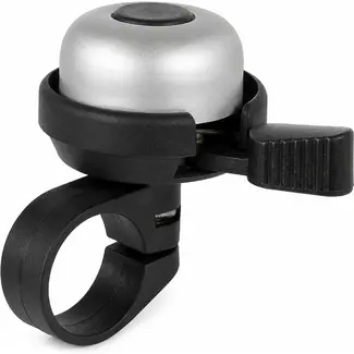 M-Wave Minibel - Ding-Dong - 33mm - Aluminium/Plastic - Zilver - Duurzaam Geluid