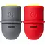 Simson LED fietslampenset - 3 LED's - 29/13.5 LUX - Silicone behuizing - Inclusief batterijen