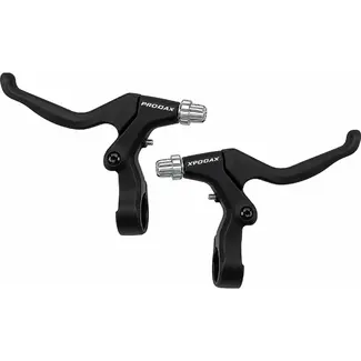 Promax Remgreepset - Aluminium - 3-4 vingers - V-brake & Cantilever - Zwart/Wit
