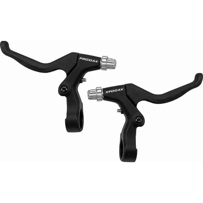 Promax Remgreepset - Aluminium - 3-4 vingers - V-brake & Cantilever - Zwart/Wit