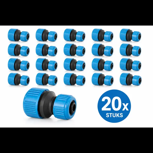 GEKO Tuin Slangverbinder - Reducerend - 12-19 mm - Weerbestendig - 20 stuks