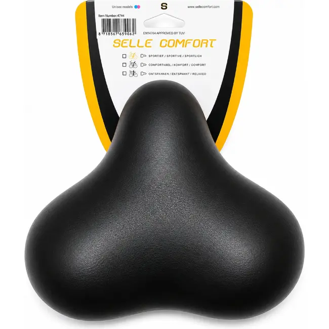 Selle Comfort Rokzadel met punt - Comfortabel fietsen - Zonder strop - Hangverpakking