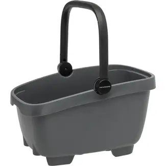 New Looxs Fietsmand 28L - Gerecycled Plastic - Antraciet - MIK Bevestiging - 49x37x29 cm