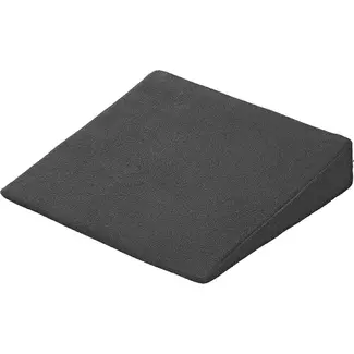 ProPlus Wigvormig zitkussen - drukvaste schuimstof - afneembare hoes - 37 x 37 x 8 cm - zwart