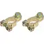 ProPlus Accupoolklemmen set - messing en staal - M8 bout - dIN accupolen - 16 mm diameter