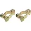 ProPlus Accupoolklemmen set - messing en staal - M8 bout - dIN accupolen - 16 mm diameter