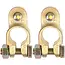 ProPlus Accupoolklemmen set - messing en staal - M8 bout - dIN accupolen - 16 mm diameter