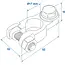 ProPlus Accupoolklemmen set - messing en staal - M8 bout - dIN accupolen - 16 mm diameter