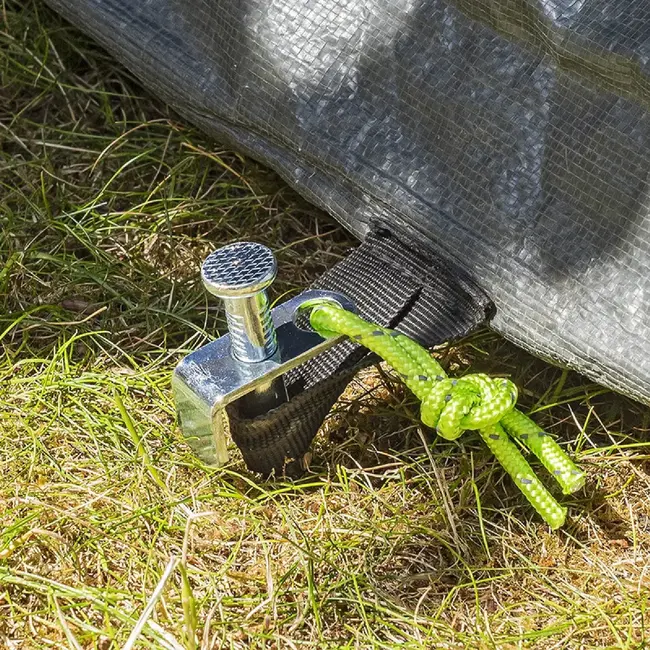 ProPlus Rotspen 40 cm - Heavy Duty - Gegalvaniseerd Staal met L-haak en Fluorescerende Kop