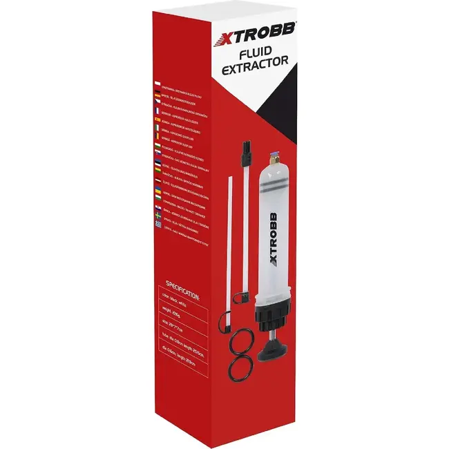Xtrobb 200ml Olie-/Vloeistofafzuigspuit voor Effectieve Vloeistofextractie