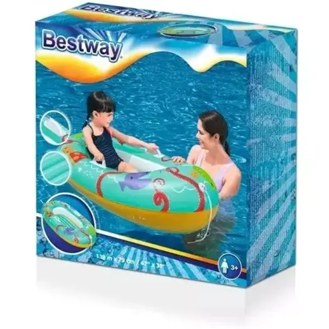 Bestway Kinderzwemband 119 x 79 cm - Veilig en Kleurrijk - Met Handvatten