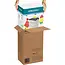 Kruzzel opbergbox 5 lagen 35 liter – transparante modulaire speelgoeddoos met verdelers en bouwplaatdeksel