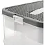 Kruzzel opbergbox 5 lagen 35 liter – transparante modulaire speelgoeddoos met verdelers en bouwplaatdeksel