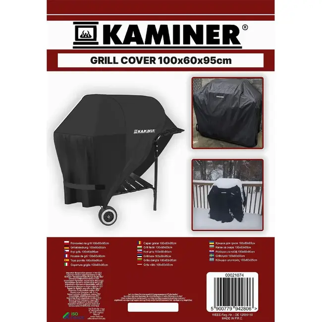 Kaminer Grill Cover 100x60x95cm - Duurzame Bescherming voor Uw Barbecue