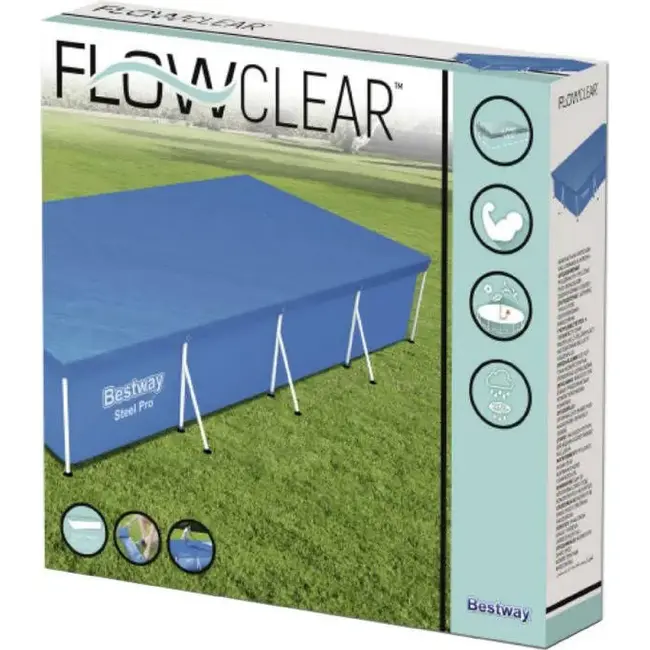 Bestway Universele Zwembadafdekking 4x2m - Bescherming tegen Vuil en Weer