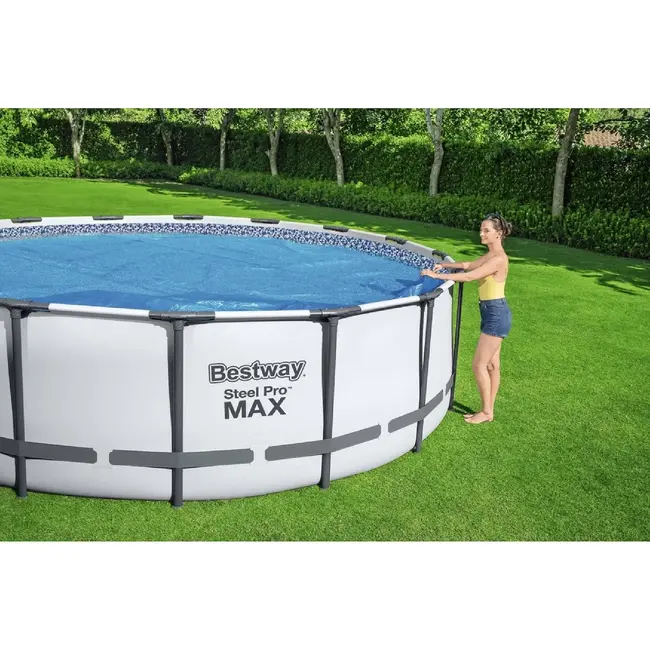 Bestway Zonnezwembadafdekking 366 cm - Verhoogt Temperatuur en Vermindert Vervuiling