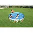 Bestway Zelfopzettende Zwembad 183x38 cm - Ideaal voor Kinderen - Veelkleurig en Duurzaam