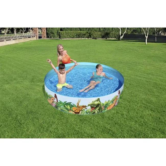 Bestway Zelfopzettende Zwembad 183x38 cm - Ideaal voor Kinderen - Veelkleurig en Duurzaam