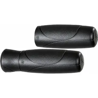Herrmans Ergonomische fietshandvatten - Comfortabel - Zwart - 120/90mm - Veilig materiaal