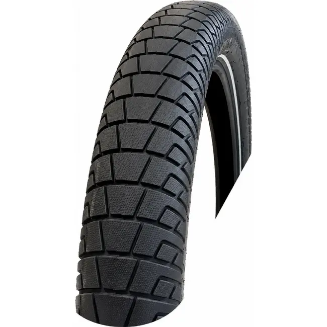 CST 20 inch buitenband 20 x 2.40 zwart 62-406 met reflectie voor bakfiets en cargo