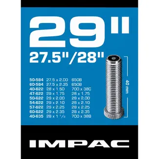 Impac Binnenband 29 inch - Butyl rubber - Schrader ventiel - Punctiebestendig - Geschikt voor mountainbikes