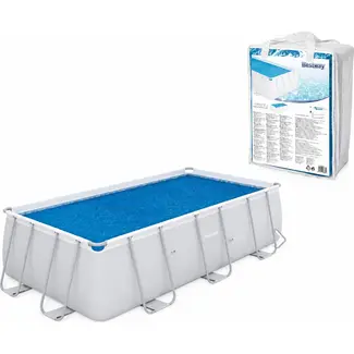 Bestway Zonnezwembadafdekking 380x180 cm - Optimaliseert Warmte en Beschermt