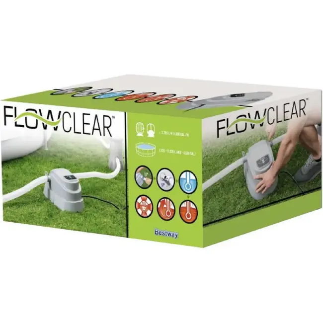 Bestway Zwembadverwarmer 2800W - Verwarmt tot 40°C - Veilig en Efficiënt